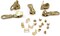 Zipper Repair Kit - #5 YKK Brass Donut Auto Lock Sliders - 5 Sliders Per Pack with Top & Bottom Stoppers Included - Made in The United States